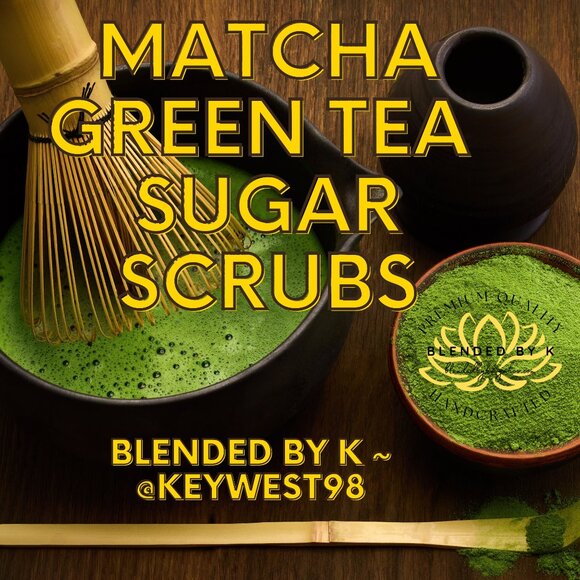 Hand Crafted Other - Matcha Green Tea Sugar Scrubs by Blended by K